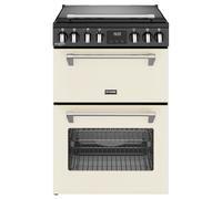 Stoves 60cm Double Oven Richmond Deluxe 60Ei RTY Mini Range Electric Cooker with Induction Hob - Cream - A/A Rated, Cream