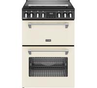 Stoves Richmond Deluxe 60Ei RTY 60cm Double Oven Electric Mini Range Cooker with Induction Hob - Cream - A/A Rated, Cream
