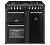 Stoves Richmond Deluxe 90DF Dual Fuel Range Cooker 444411867 BLACK