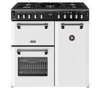 Stoves Richmond DX 90DF 90cm wide Dual Fuel Range Cooker with Gas Hob - Ice White - A Rated