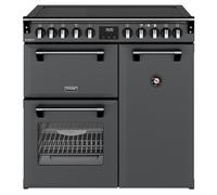 Stoves Richmond DX 90Ei 90cm wide Electric Range Cooker with Induction Hob - Anthracite - A Rated