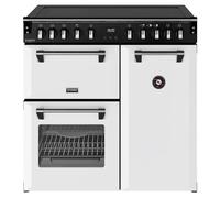 Stoves Richmond Deluxe 90EI Induction Range Cooker 444412010 Ice White