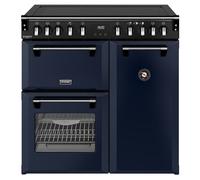 Stoves Richmond DX 90Ei 90cm wide Electric Range Cooker with Induction Hob - Midnight Blue - A Rated