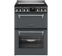 STOVES Richmond Deluxe ST DX MRA RICH 60DF 60 cm Dual Fuel Cooker - Anthracite & Chrome, Silver/Grey,Black