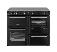 Stoves Richmond Deluxe 110Ei ZLS 110cm wide Electric Range Cooker with Induction Hob - Black - A/A/A Rated