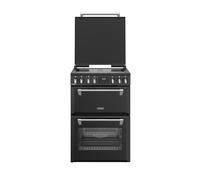 Stoves 444411847 60cm Wide Richmond Deluxe Double Oven Cooker in Black