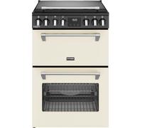 Stoves Richmond Deluxe 60Ei RTY 60cm Double Oven Electric Mini Range Cooker with Induction Hob - Cream - A/A Rated, Cream