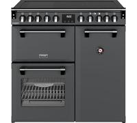 Stoves Richmond DX 90Ei 90cm wide Electric Range Cooker with Induction Hob - Anthracite - A Rated
