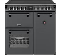 Stoves Richmond DX 90Ei 90cm Electric Range Cooker with Induction Hob - Anthracite - A Rated, Grey