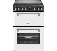 Stoves Richmond DX MRA 60DF 60cm Double Oven Dual Fuel Mini Range Cooker - Ice White - A/A Rated, White