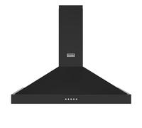 Stoves Sterling 90PYR Pyramid 90cm Chimney Cooker Hood - Black, Black