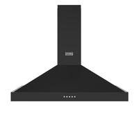 Stoves Sterling 90PYR Pyramid 90cm Chimney Cooker Hood - Black