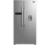 Stoves SXS909 American-Style Freestanding Fridge Freezer, 591L Total Capacity, Water-Through-Door, Stainless Steel