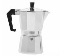 Stovetop Aluminum Moka Pot for Making Espresso-Style Coffee Using Traditional Boiling Water Pressure Method (100ml)