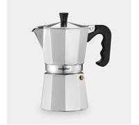 VonShef Stovetop Coffee Maker, 6 Cup Aluminium Italian Espresso Maker, 300ml Gas & Electric Stove Top Moka Pot with Replacement Gasket & Filter