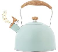 Stovetop Kettle Whistling Tea Kettle 3L Teapot with Cool Grip Handle Stainless Steel Teakettle Teapot Kettle Coffeepot for Induction Electric Gas Stove Indoor Outdoor