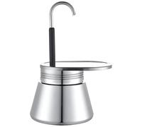 Stovetop Moka Pot, Stainless Steel Espresso Maker With Single Spout, Ideal For Authentic Italian Coffee