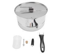 Stovetop Popcorn Maker, Stainless Steel Popcorn Popper Stovetop Popcorn Popper Pop Popcorn Machine Popcorn Pot with Hand Crank for Gas Electric Heating