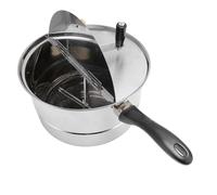 Stovetop Popcorn Maker Stainless Steel Popcorn Popper with Hand Crank Popcorn Pot for Gas Electric Heating