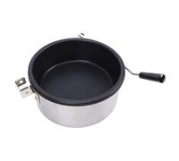 Stovetop Popcorn Maker, Stainless Steel Popcorn Pot Large Capacity Popcorn Machine Portable Popcorn Popper with Crank Handle Support Gas and Electric Heating for Home Kitchen