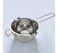 Stovetop Safe Melting Pot 480ml for Chocolate Cheese(600ml) | double spout design, drip-free pouring, cool-touch handle, flat bottom stability, induction ready