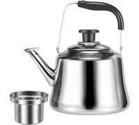 Stovetop Tea Kettle, 2L Whistling Water Boiled Pot with Teas Infuser and Ergonomic Handle Fast Boil, Stainless Steel Tea Pot for Gas Stove and Induction Hob