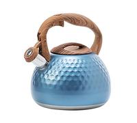 Stovetop Whistling Kettle,304 Stainless Steel, High Capacity Thickened Composite Bottom, Universal for All Hob/Stove Types, Including Induction for Hotel Kitchen-Blue||2.8L