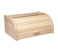 Stow Green Beechwood Roll Top Bread Bin Wooden Kitchen Storage