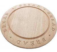 Stow Green Hevea Wood Round Bread Carving Chopping Board