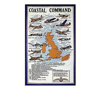 Stow Green RAF Coastal Command World War 2 Kitchen Tea Towel - 100% Cotton