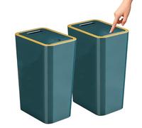 Stowetry 2 Pack 9L Bedroom Bin,Plastic Bathroom Bin with Lid
