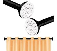 Stowetry Shower Poles Extendable No Drill 48-200 cm/18-78 in,Black Net Curtain Rod,Shower Curtain Rod,Telescopic Shower Rail,Non-Slip,Never Rust,304 Stainless Steel,for Bathroom,Balcony,Kitchen