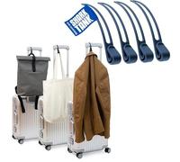 Stowey Travel Hook - Suitcase Hooks for Jacket, Bag & More (Pack of 4) Navy Blue