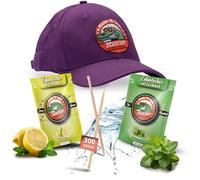 Stoxser Cap in Purple with Free 300 x Toothpicks with Flavour Toothpick Flavour, No Chewing Gum, Supporting Toothpaste, Tartar Remover, Dental Floss, Sugar Free (Purple)