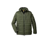 STOY STW 16 MN QLTD 39806-000 Men's Quilted Jacket with Zip-Off Hood - Large Sizes Dark Olive 5XL