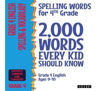 STP Books Spelling Words for 4th Grade: 2, 000 Words Every Kid Should Know STP Books Multicolor