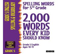 STP Books Spelling Words for 5th Grade: 2, 000 Words Every Kid Should Know STP Books Multicolor