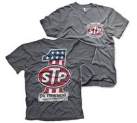 STP Officially Licensed American No. 1 Mens T-Shirt (Dark-Heather), Medium