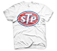 STP Officially Licensed Classic Logo Mens T-Shirt (White), Small