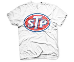 STP Officially Licensed Classic Logo Mens T-Shirt (White), XX-Large