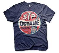 STP Officially Licensed Octane Booster Mens T-Shirt (Navy), Medium