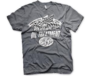 STP Oil Treatment Distressed T-Shirt Dark-Heather