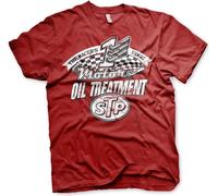 STP Oil Treatment Distressed T-Shirt Tango-Red