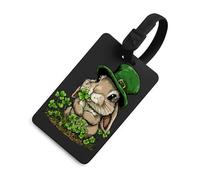 Stpatrick's Bunny Luggage Tags for Suitcases Cute ID Tags Travel Baggage Tag Name Tags for Women Men