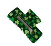 StPatricks Day Hair Clip, Decorative Clovers Hair Clip, A