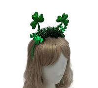 StPatricks Day Sequins Shamrock Rose Hair Hoop Party Headband Irish National Day Celebration Party Headhoop Accessories