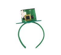 StPatricks Holiday Theme Headband For Adult Kids All Age Nonslip Shamrock Headband Glittering Clovers Hair Hoop For Party StPatricks