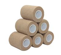 STpro Crepe Bandage Elastic Bandage Cohesive Bandages 7.5cm x 6 Rolls Skin Waterproof Bandage Vet Wrap Support Bandage Cohesive Support Bandage Vets Tape Self Adhesive Bandage
