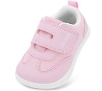 STQ KIDS Girls Trainers Barefoot Shoes Kids Girls School Shoes Toddler Baby First Walking Running Boy Girl Sneakers Light Soft Child Extra Wide Toe Box Tennis Minimalist Water Pink Little Kid Size 10