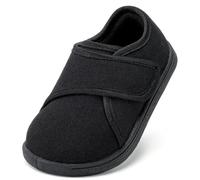 STQ KIDS School Shoes Boys Girls Baby Black Plimsolls PE Plimsoles Toddler School Pumps Wide Toe Box Barefoot First Walking Trainers Infant Non-Slip Soft Lightweight Minimalist Black Size 5 UK Child